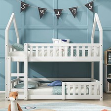 Double Wooden Bunk Beds Kids