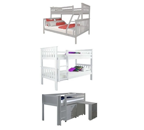 Wooden bunk bed double - bunk,