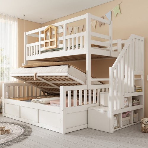 Kids double bunk bed - double, w/