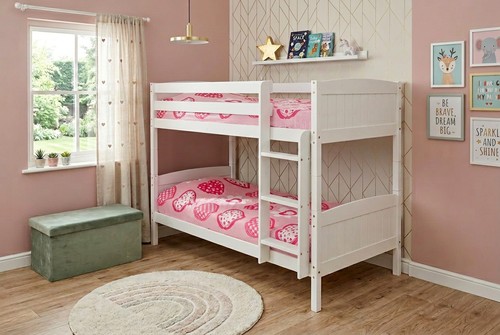 Wooden bunk bed - bed, childrens