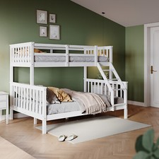 White Triple Bunk Bed 3ft