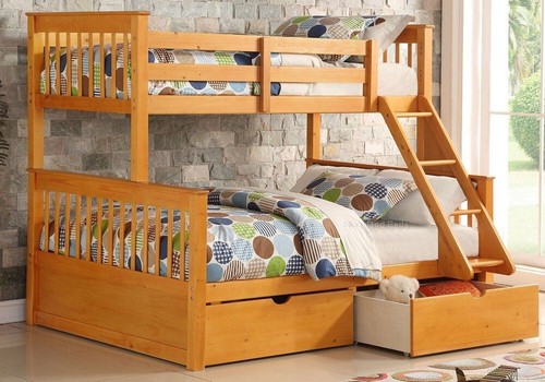 Pine double bunk - bunk, with