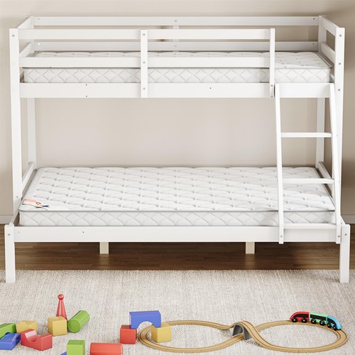 Solid pine grey white - white, bunk